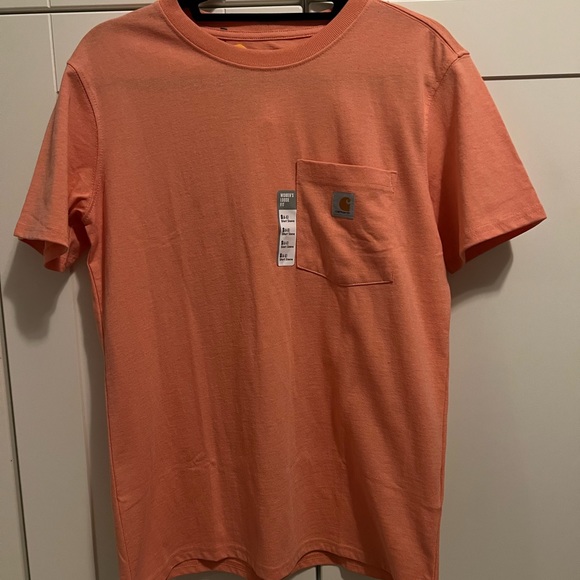 NWT Carhartt Women's Loose Fit Heavyweight Short-Sleeve Pocket T-Shirt Small - Picture 2 of 7